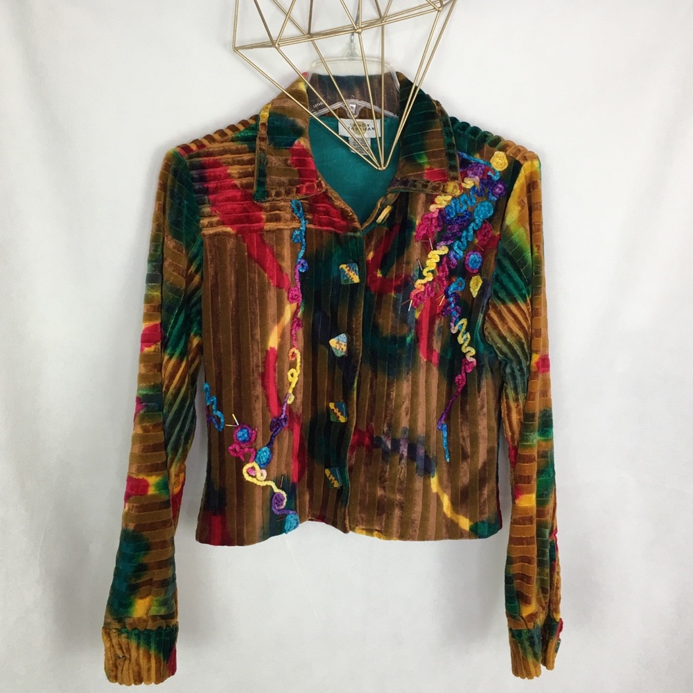 Velvet Multi Color Jacket
